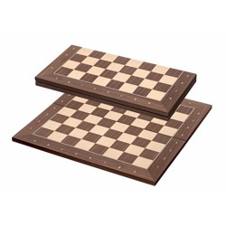 Šachovnice dřevěná skládací - Kopenhagen, hnědá - 50 mm