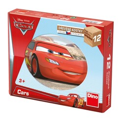 Dřevěné obrázkové kostky - Cars