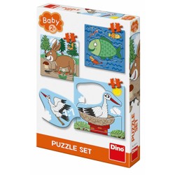 BABY puzzle set - Zvířátka: Kde žijí