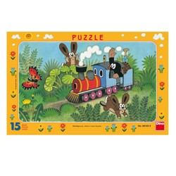 Puzzle - Krtek a lokomotiva (15 dílků)