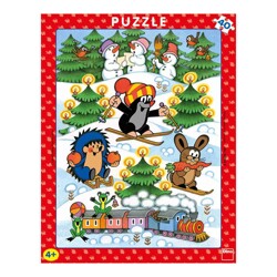 Puzzle - Krtek na sněhu (40 dílků)