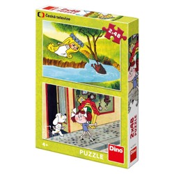 Puzzle - Holky z pohádky (2 x 48 dílků)