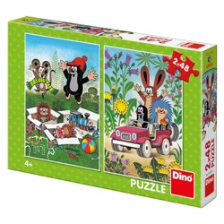 Puzzle - Krtek se raduje (2 x 48 dílků)