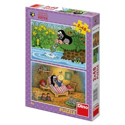 Puzzle - Krtek a perla (2 x 48 dílků)
