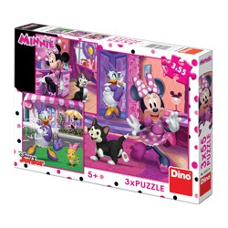Puzzle - Den s Minnie (3 x 55 dílků)