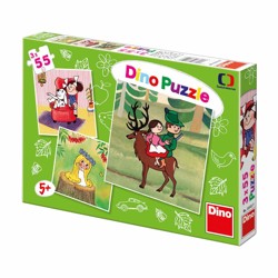 Puzzle - České pohádky (3 x 55 dílků)