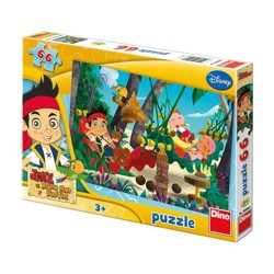 Puzzle - Jake a piráti (66 dílků)