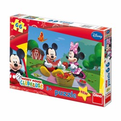 Puzzle - Mickey Mouse na pikniku (66 dílků)