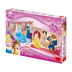 Puzzle - Princezny (2 x 66 dílků)
