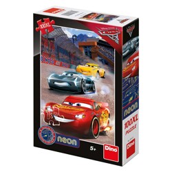 Puzzle XL Neon - Cars 3: Vítězné kolo (100 dílků)