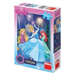 Puzzle XL Neon - Princezny (100 dílků)