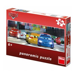 Puzzle Panoramic - Cars na okruhu (150 dílků)