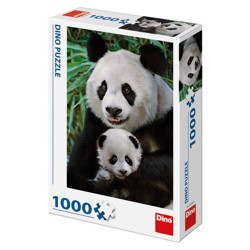 Puzzle - Pandí rodina (1000 dílků)
