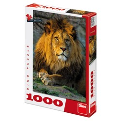 Puzzle - Zamyšlený lev (1000 dílků)