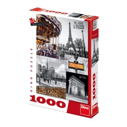 Puzzle - Paříž koláž (1000 dílků)