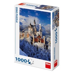 Puzzle - Zimní Neuschwanstein (1000 dílků)