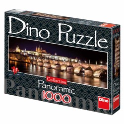 Puzzle Panoramic - Hradčany v noci (1000 dílků)...