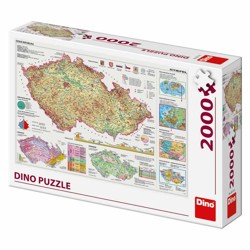 Puzzle - Mapy České republiky (2000 dílků)