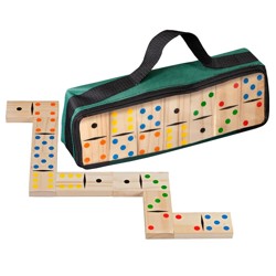 Domino 6, dřevěné v tašce