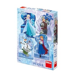 Puzzle - Frozen: Zimní pohádka (4 x 54 dílků)