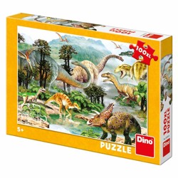 Puzzle XL - Život dinosaurů (100 dílků)