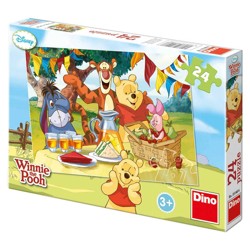 Puzzle - Medvídek Pú na hostině (24 dílků)