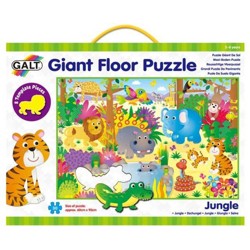 Velké podlahové puzzle - Zvířátka v džungli