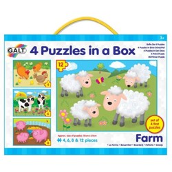 4 Puzzle v krabici - Farma