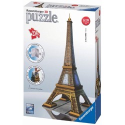 Puzzle 3D - Eiffelova věž (216 dílků)