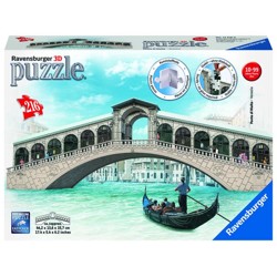 Puzzle 3D - Rialto most, Benátky (216 dílků)