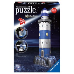 Puzzle 3D - Maják v příboji (Noční edice) (216 d...