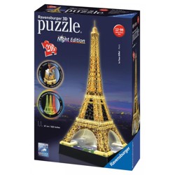 Puzzle 3D - Eiffelova věž (Noční edice) (216 díl...