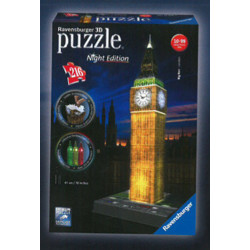 Puzzle 3D - Big Ben (Noční Edice) (216 dílků)