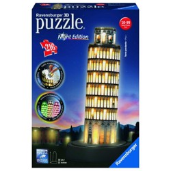 Puzzle 3D - Šikmá věž v Pise (Noční edice) (216 ...