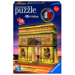 Puzzle 3D - Vítězný oblouk (Noční edice) (216 dí...