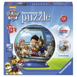 Puzzle 3D Puzzle-Ball -  Tlapková Patrola (72 dí...