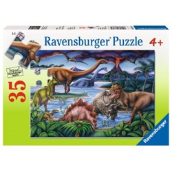 Puzzle - Dinosauří hřiště (35 dílků)