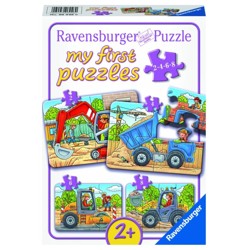 Puzzle - Moje oblíbená vozidla na stavbě (2/4/6/...