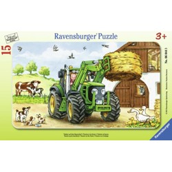 Puzzle - Traktor na statku (15 dílků)