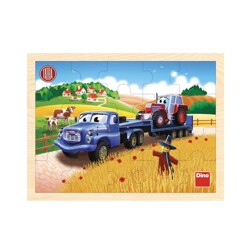 Dřevěné puzzle - TATRA tahač (20 dílků)