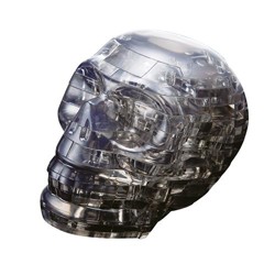 3D Crystal puzzle - Lebka (49 dílků)