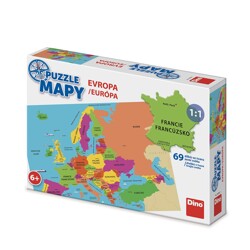 Puzzle - Mapy Evropa (69 dílků)