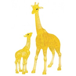 3D Crystal puzzle - Žirafa s mládětem (38 dílků)...
