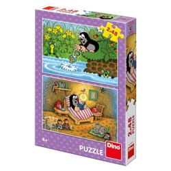 Puzzle - Krtek a perla (2 x 48 dílků)