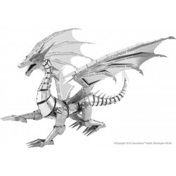 Metal Earth kovový 3D model - BIG Silver Dragon