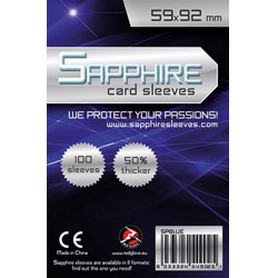 Obaly na karty - Sapphire Sleeves: Blue - Standard European 59x92 mm (100 ks)