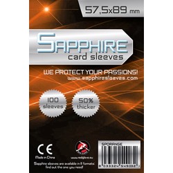 Obaly na karty - Sapphire Sleeves: Orange - Standard American 2 57,5x89 mm (100 ks)