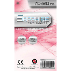 Obaly na karty - Sapphire Sleeves: Pink - Tarot 70x120 mm (100 ks)
