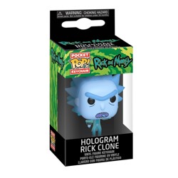 Funko POP: Keychain Rick &amp; Morty - Hologram Rick Clone