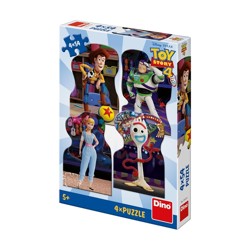 Puzzle - Toy Story 4: Kamarádi (4 x 54 dílků)